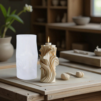 Wavy Scented Candle Silicone Mold