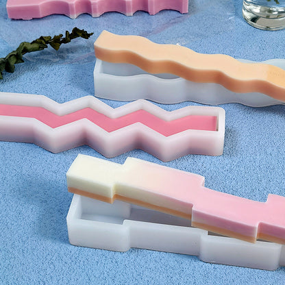 Irregular Long Strip Silicone Candle Mold