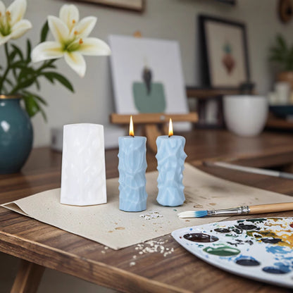Geometric Pillar Silicone Candle Mold