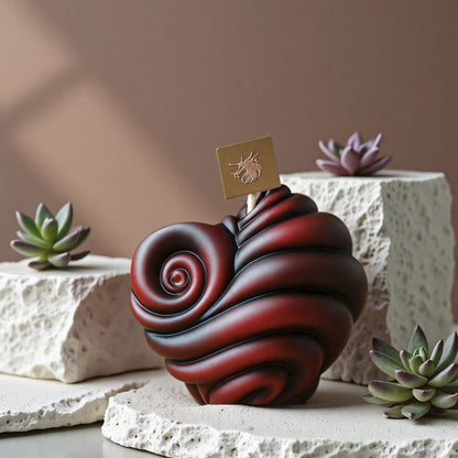 Spiral Heart Snail Scented Candle Silicone Mold