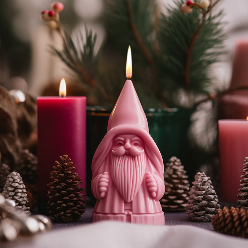 3D Santa Claus Silicone Scented Candle Mold