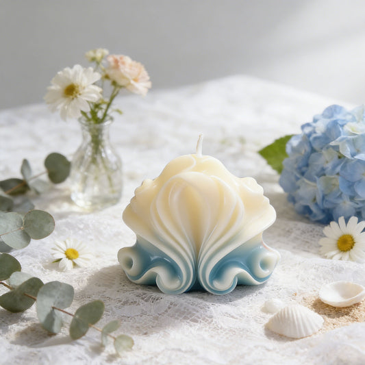 3D Realistic Seashell Candle Silicone Mold
