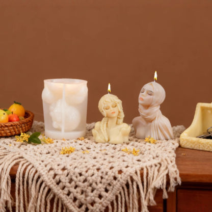 3D Portrait Scented Candle Silicone Mold