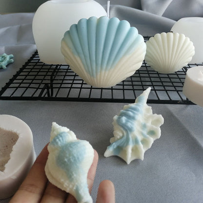 Scallop Shell Aroma Candle Silicone Mold