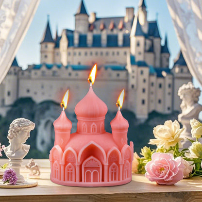 3D Enchanted Castle Silicone Candle Mold