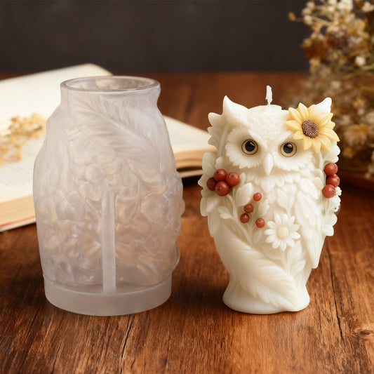 3D Owl Silicone Scented Candle Mold