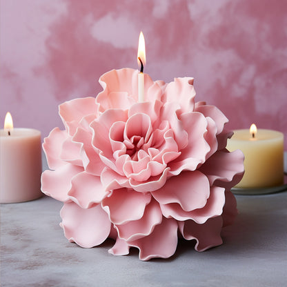 3D Lotus Flower Silicone Mold for Candle & Car Diffuser Stone Making