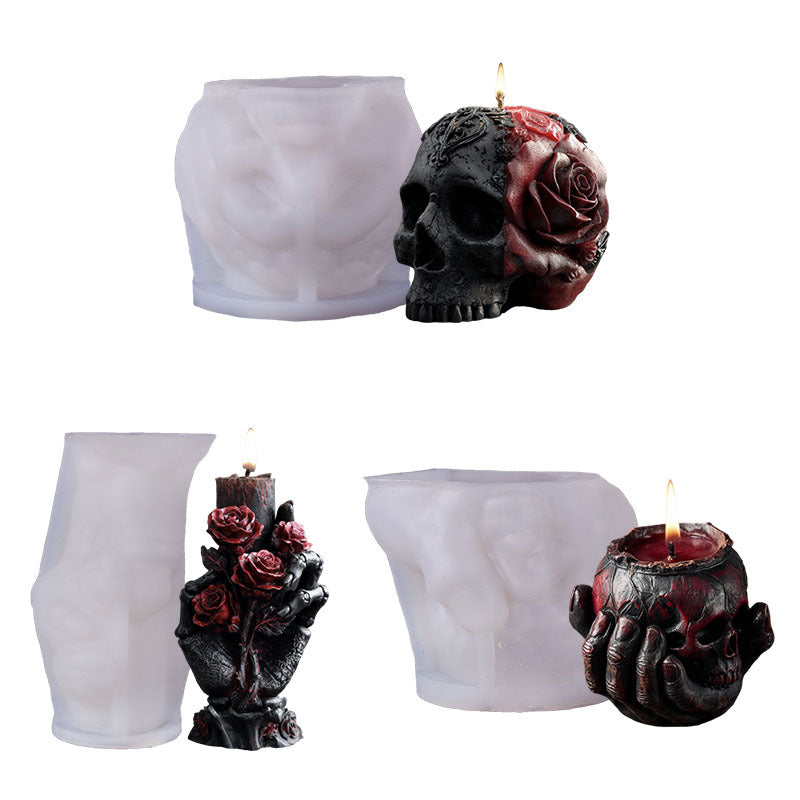 Skeleton Hand Series Scented Candle Silicone Mold