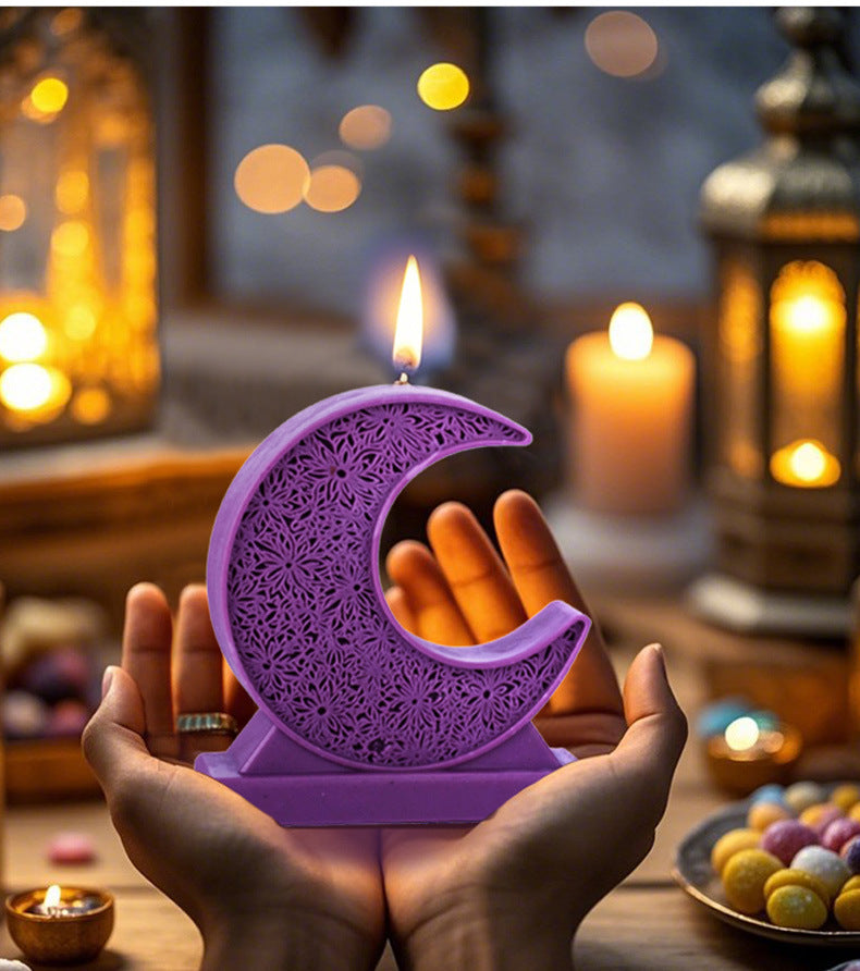 Celestial Moon & Stars 3D Silicone Candle Mold