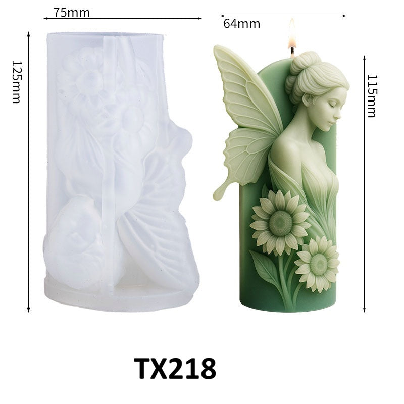 Fairy Sunflower Scented Candle Silicone Mold