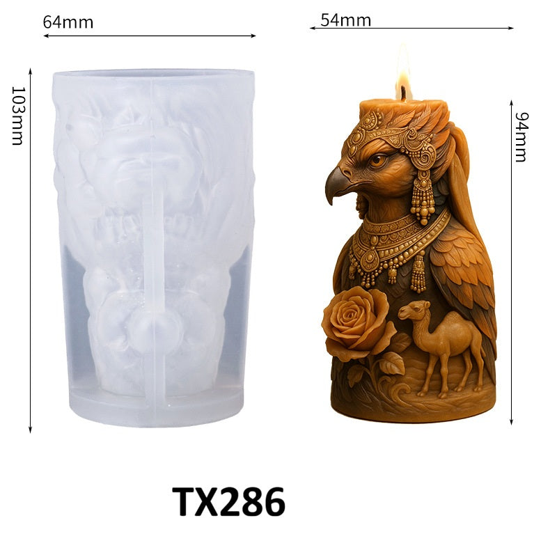3D Animal & Flower Silicone Mold for Candles/Resin