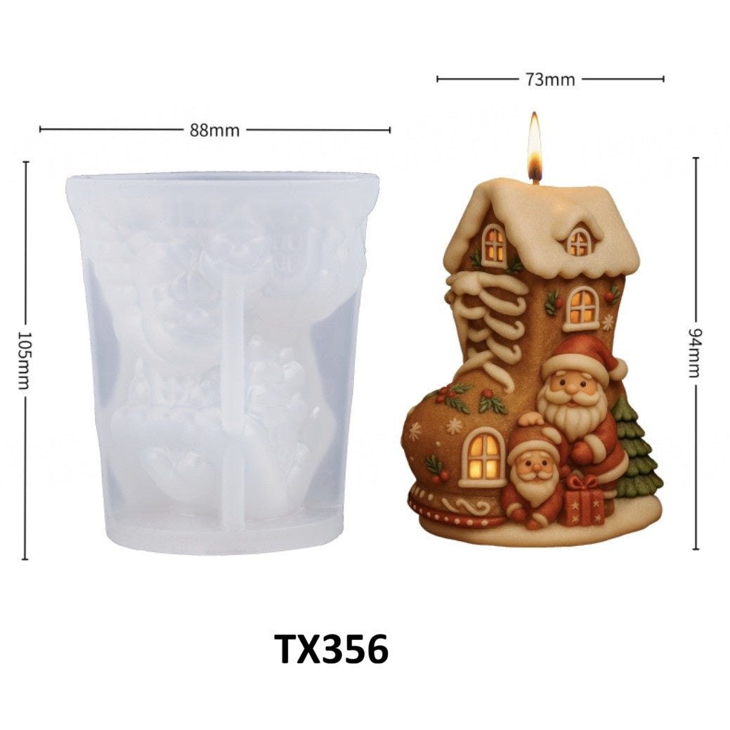 Santa Claus Scented Candle Silicone Mold