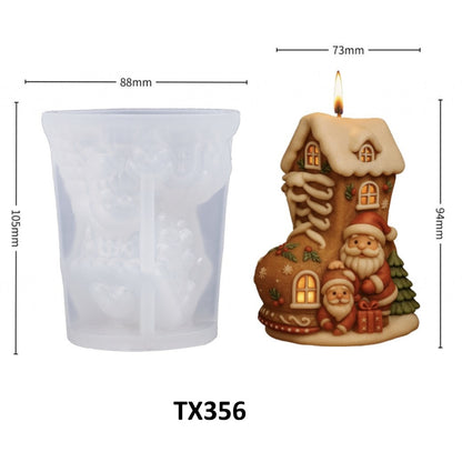 Santa Claus Scented Candle Silicone Mold