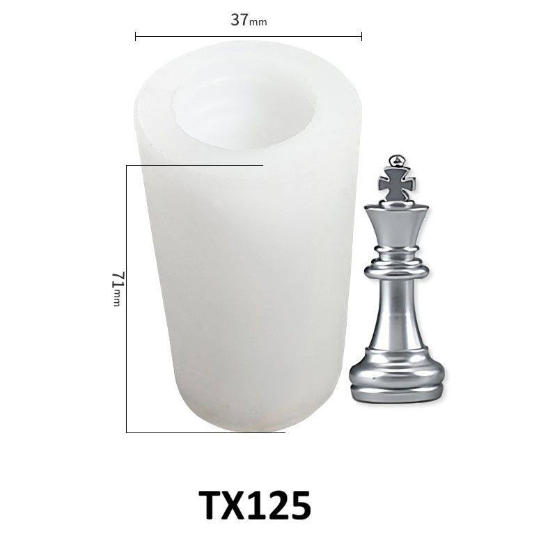 3D Chess Piece Silicone Mold for Scented Ornaments