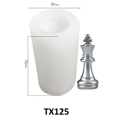3D Chess Piece Silicone Mold for Scented Ornaments