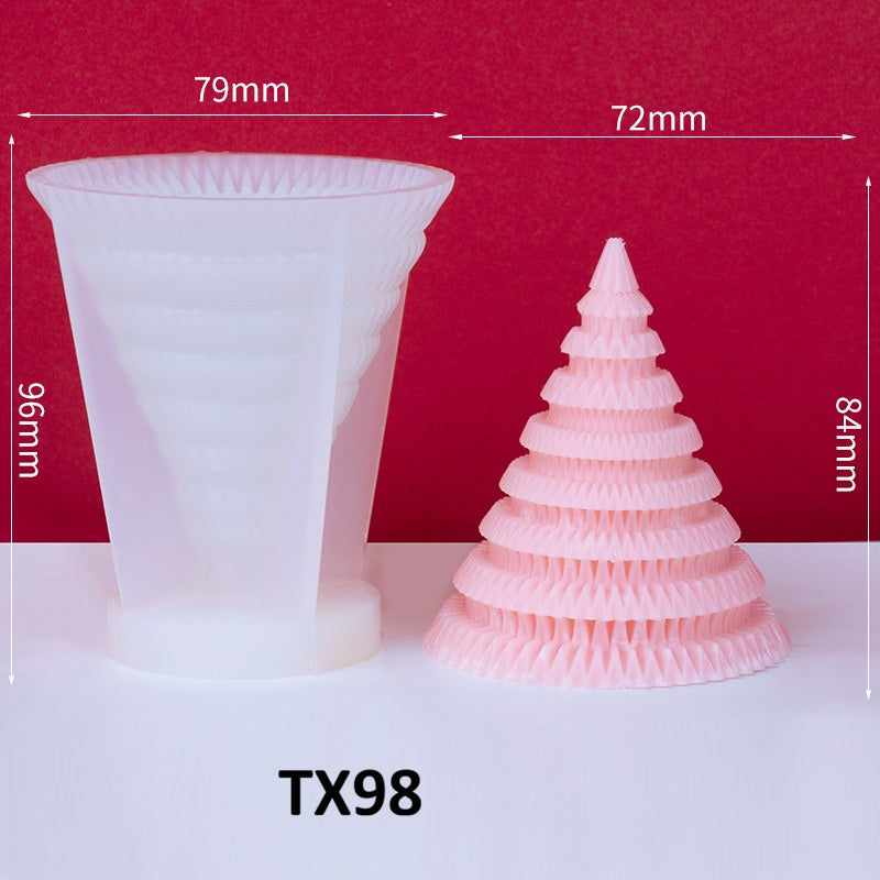 Christmas Tree Candle Silicone Mold