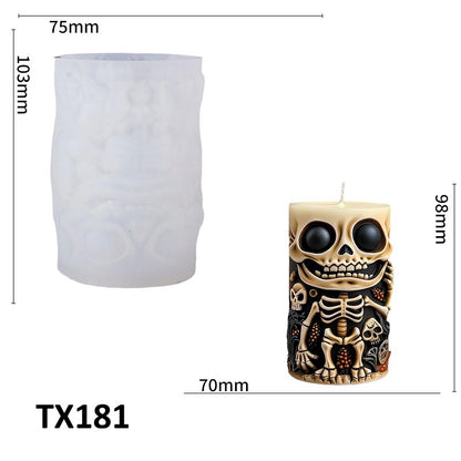 Skull Scented Candle Silicone Mold