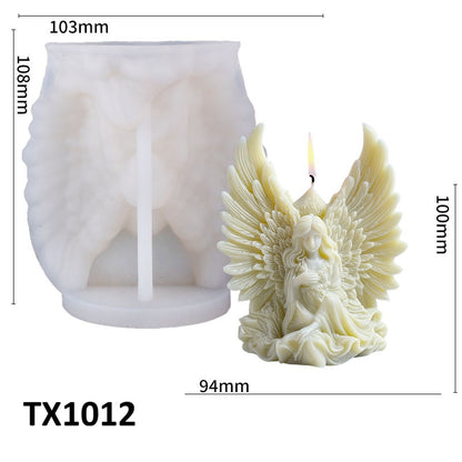 3D Angel Wings Silicone Scented Candle Mold