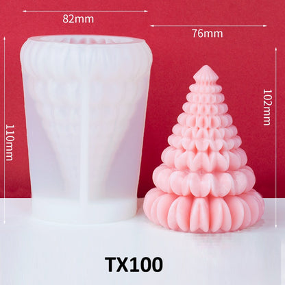 Christmas Tree Candle Silicone Mold