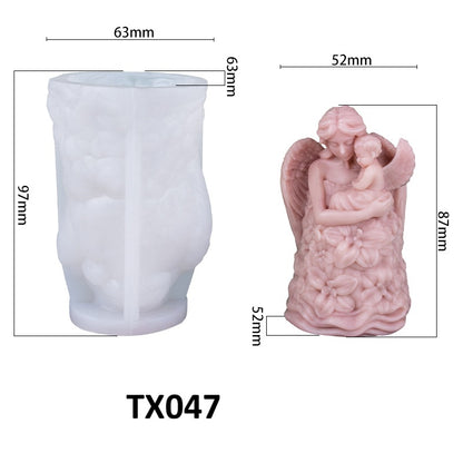 3D Mother and Angel Baby Silicone Mold