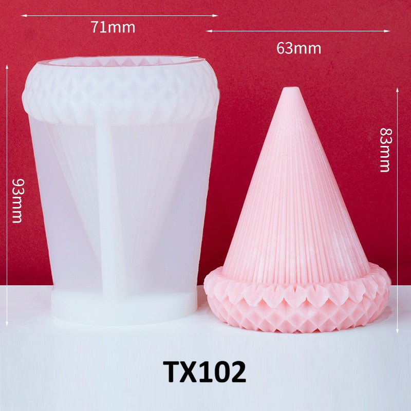 Christmas Tree Candle Silicone Mold