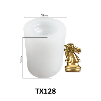 3D Chess Piece Silicone Mold for Scented Ornaments