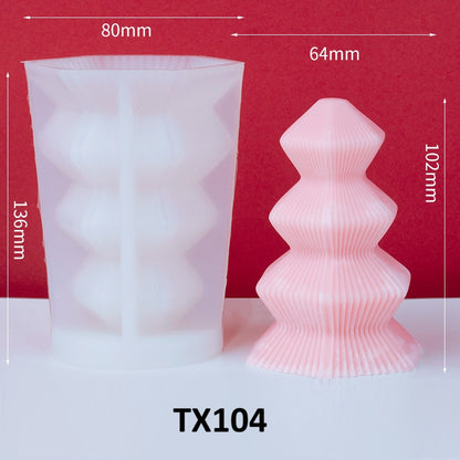 Christmas Tree Candle Silicone Mold