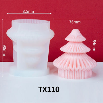 Christmas Tree Candle Silicone Mold
