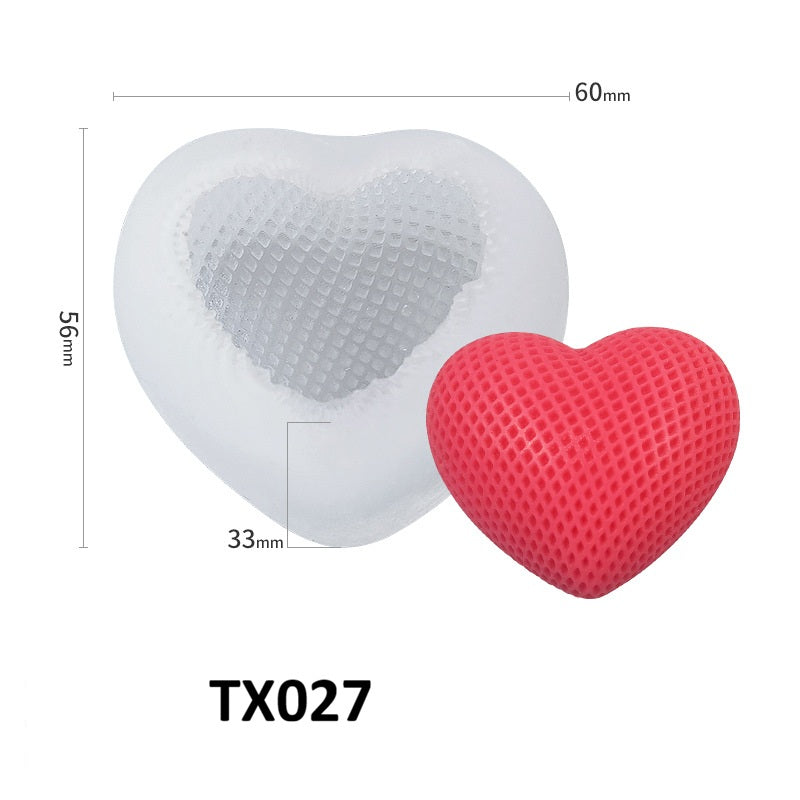 Heart Shaped Silicone Mold for Scented Candles