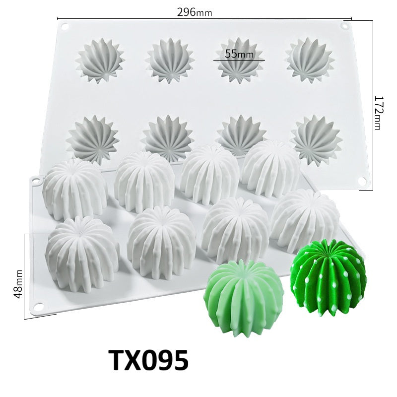 3D Succulent Cactus Aroma Silicone Mold