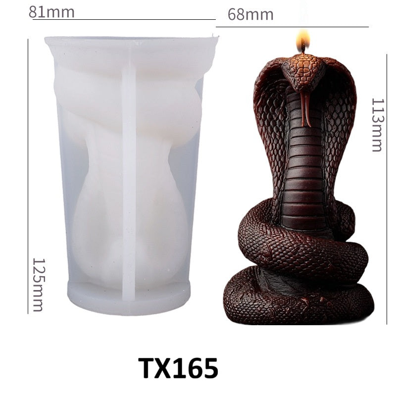 Cobra Scented Candle Silicone Mold