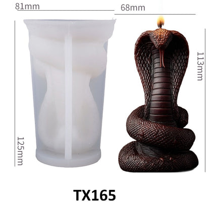 Cobra Scented Candle Silicone Mold
