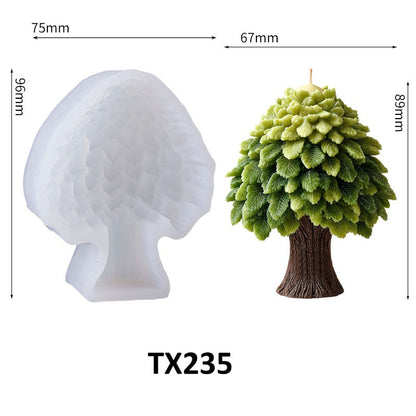 Realistic Tree Scented Candle Silicone Mold