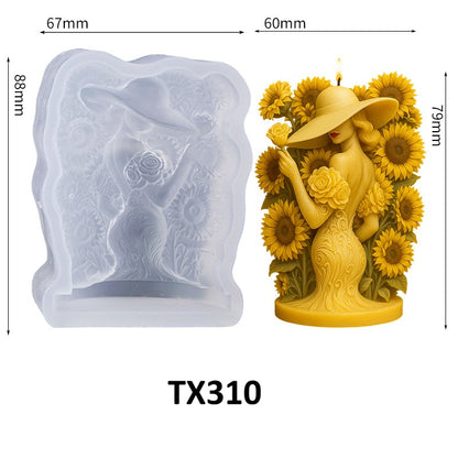 3D Figure Silicone Candle Mold