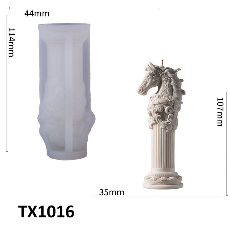Galloping Horse Totem Scented Candle Silicone Mold