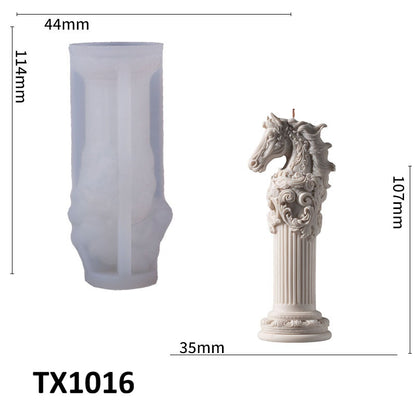 Galloping Horse Totem Scented Candle Silicone Mold