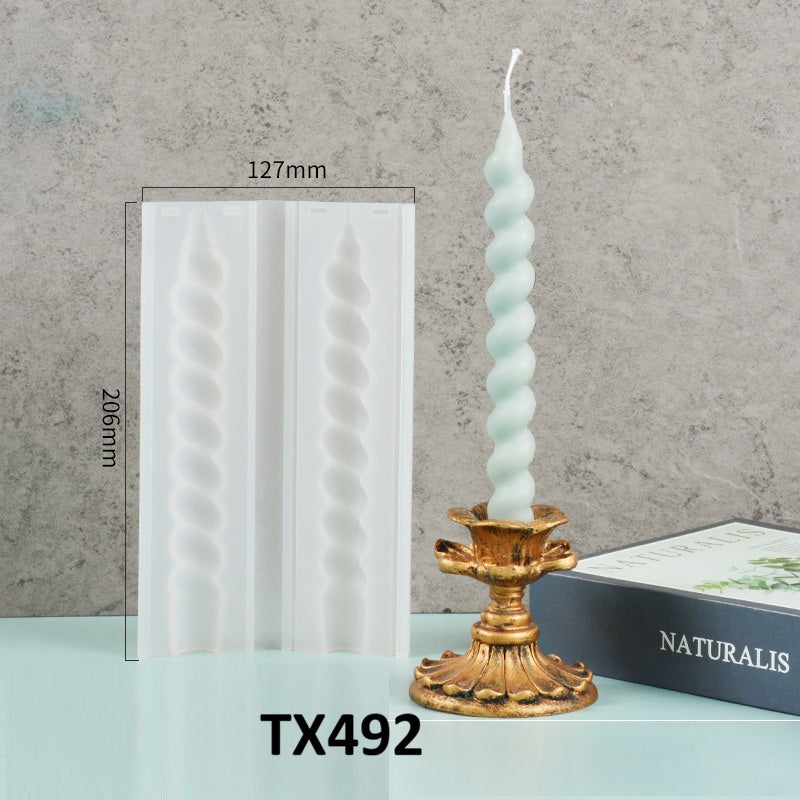 Long Pillar Scented Candle Silicone Mold