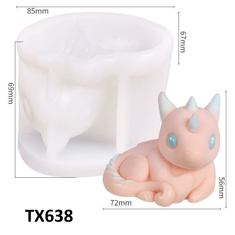 Dragon Silicone Candle Mold