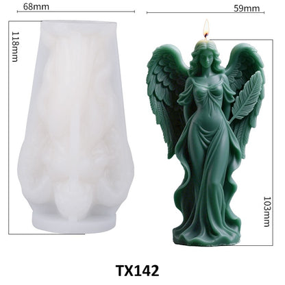 Dreamy Winged Goddess Silicone Scented Candle Mold