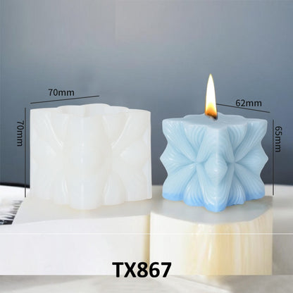 Geometric Pillar Silicone Candle Mold
