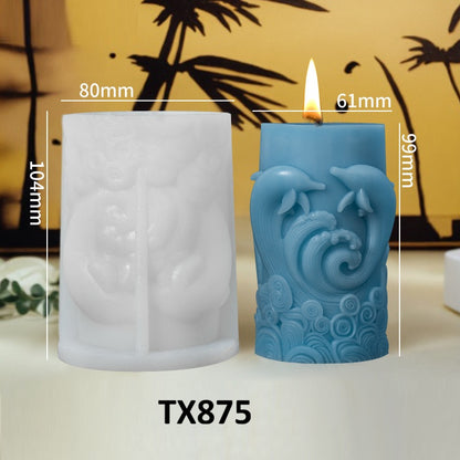 3D Marine Life Series Scented Candle Silicone Mold