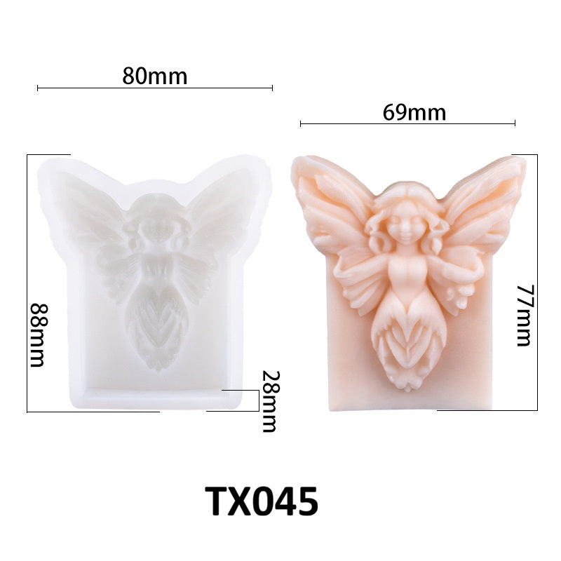 3D Butterfly Pixie Aroma Silicone Mold