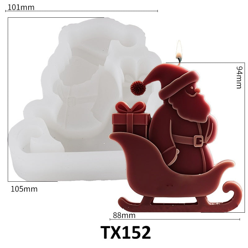 Santa Claus Scented Candle Silicone Mold