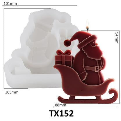 Santa Claus Scented Candle Silicone Mold