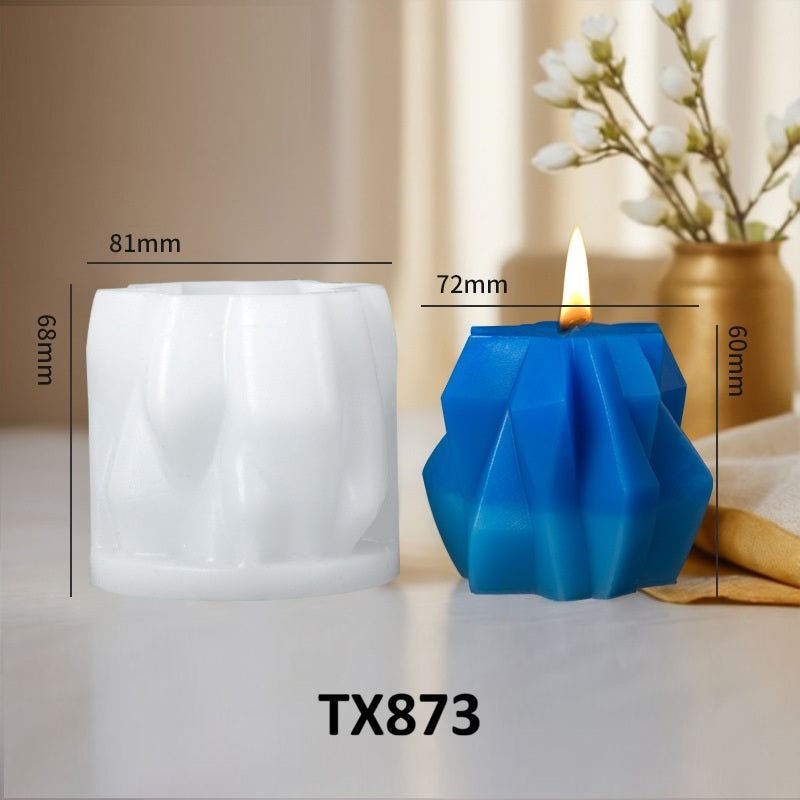 Diamond-Shaped Scented Candle Silicone Mold