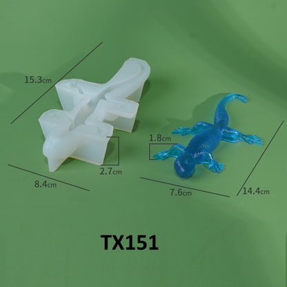 Realistic 3D Lizard Silicone Mold for Epoxy Resin & Plaster