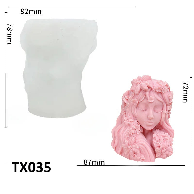 Sculptural Scented Candle Silicone Mold