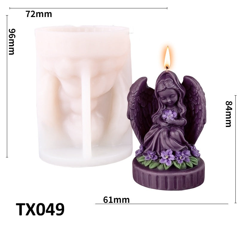 Angel Candle Silicone Mold