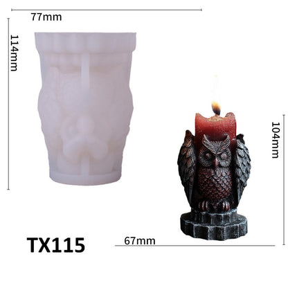 Evil Owl Scented Candle Silicone Mold