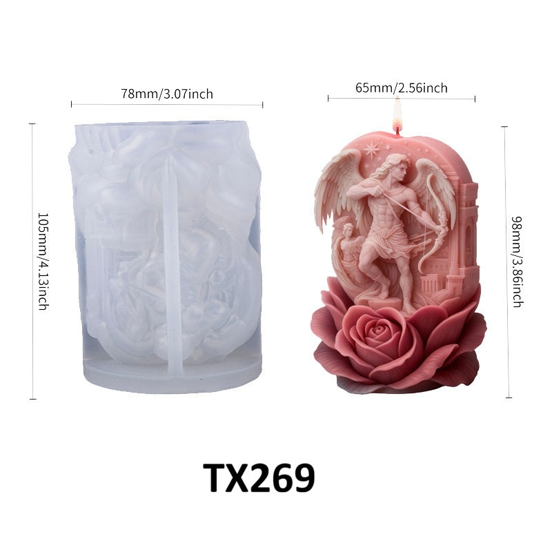 Angel Warrior Silicone Scented Candle Mold